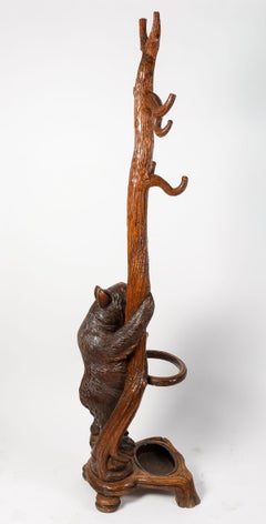 Carved Wood Coat Stand, Napoleon III Period, 19th Century.