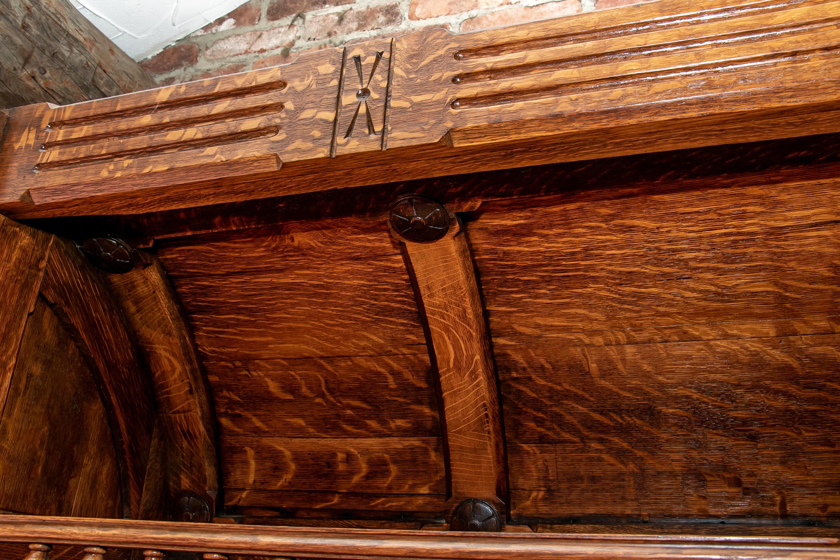 Carved Wood Craftsman's Bar Back 6