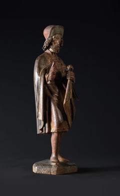 Carved Wood Depicting Saint Martin
