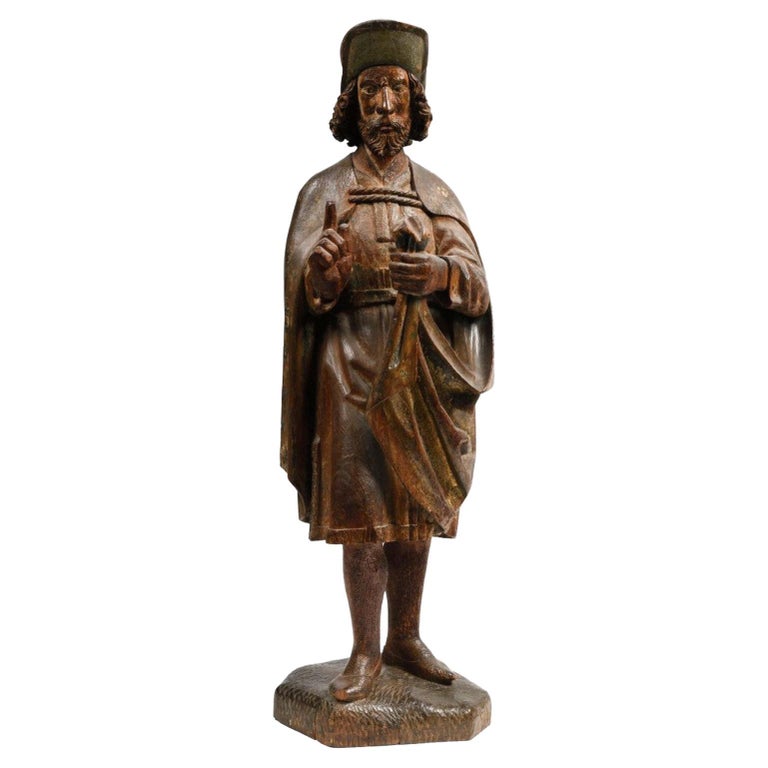 Carved Wood Depicting Saint Martin For Sale at 1stDibs