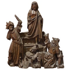 Wood intagliato raffigurante la Resurrezione di Cristo