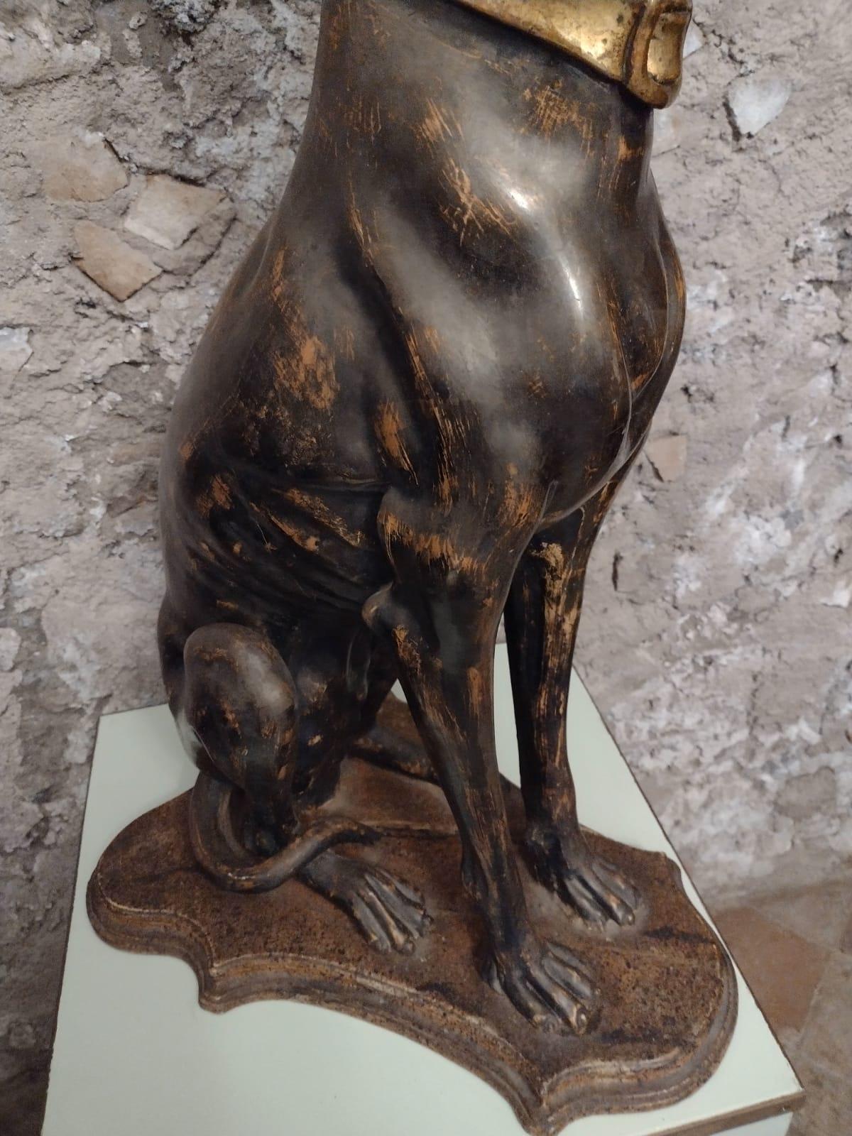 Original 1930s Carved Wood Dog In Good Condition For Sale In London, GB