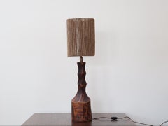 Carved Wood Dutch Table Lamp