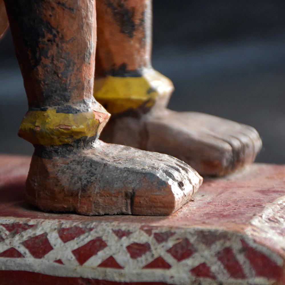 Indiano Figura di scimmia in legno intagliato dei primi del Novecento