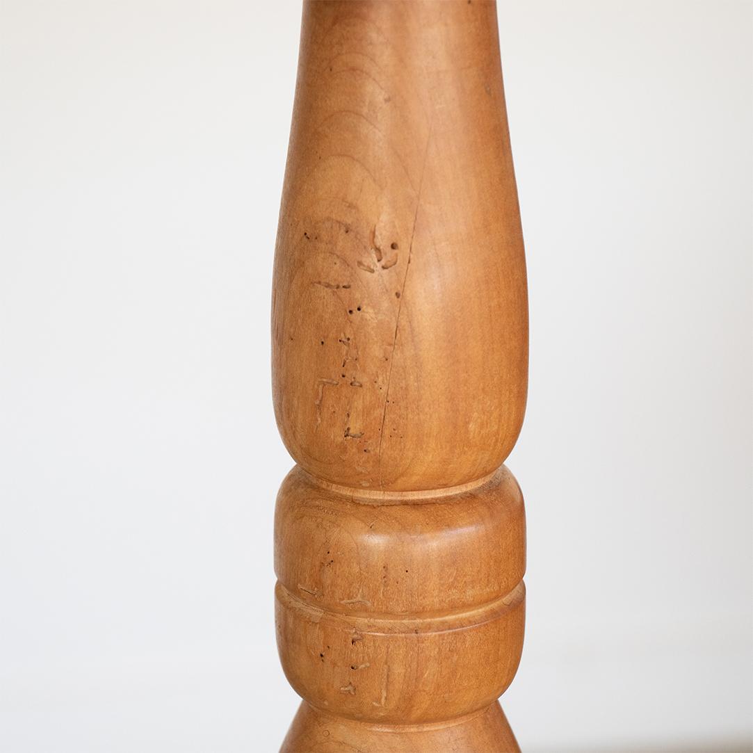 Carved Wood Floor Lamp in the Style of Charles Dudouyt For Sale 5