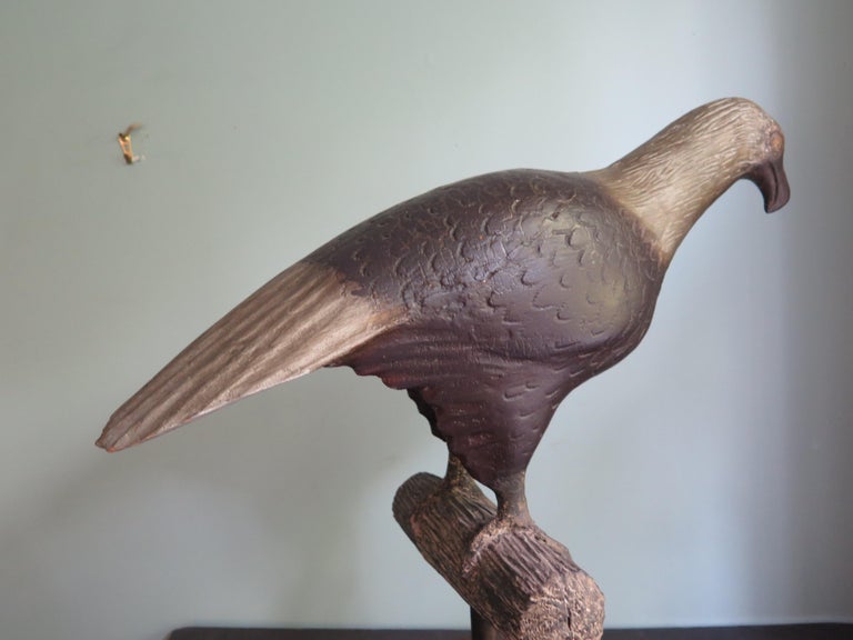 Carved Wood Folk Art Eagle by Axel Gustafson For Sale at 1stDibs