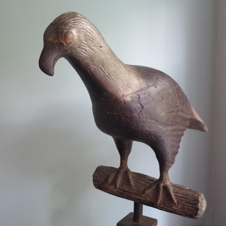 Carved Wood Folk Art Eagle by Axel Gustafson For Sale at 1stDibs
