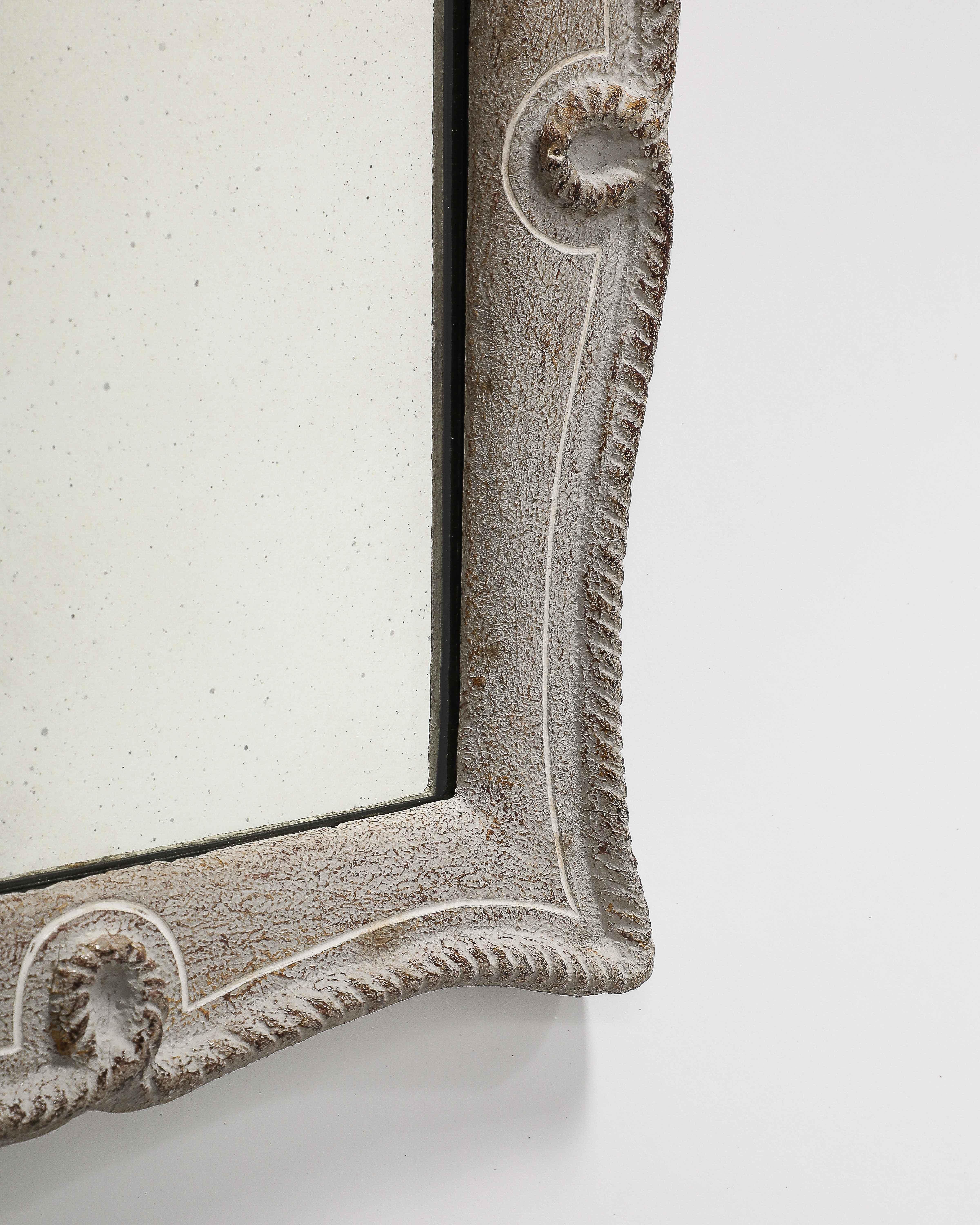 Carved Wood Framed Mirror by E. Bouche, France, c. 1930 5