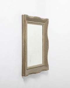Carved Wood Framed Mirror by E. Bouche, France, c. 1930