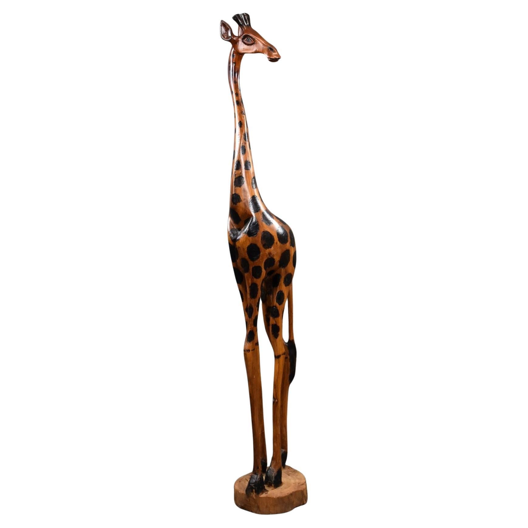 Carved Wood Giraffe