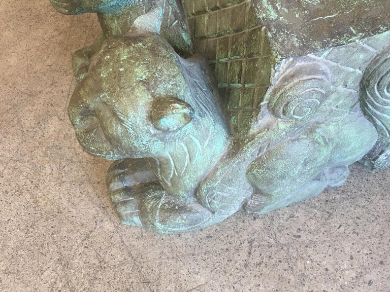 Lion Coffee Table : Lion Leg Coffee Table | Platinum Collection-Mahogany ... - Oval coffee table with carved wooden lion.