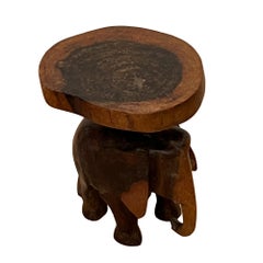 Tavolino Elefante in Wood intagliato