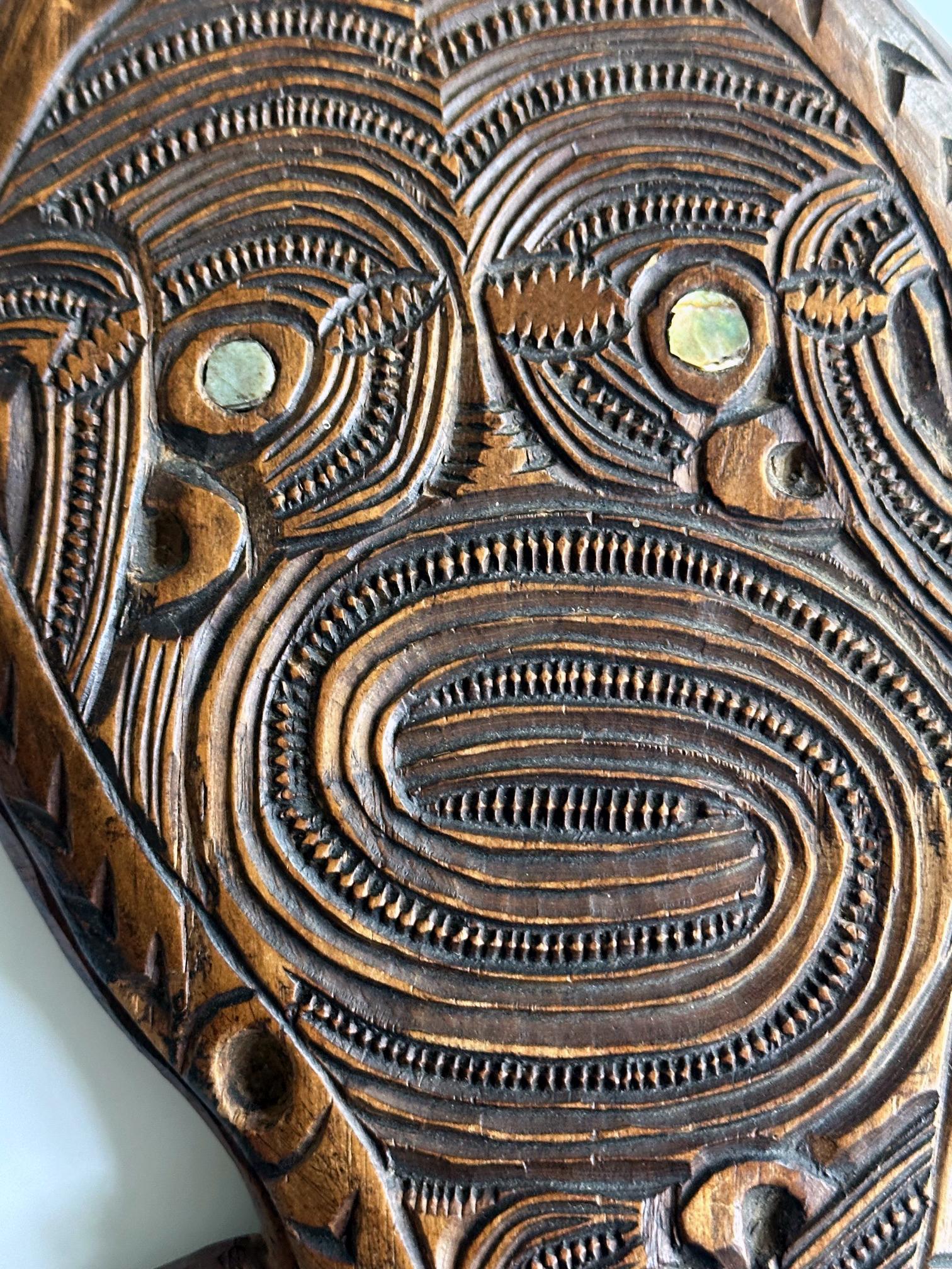 Carved Wood Māori Wahaika Club New Zeland For Sale 7