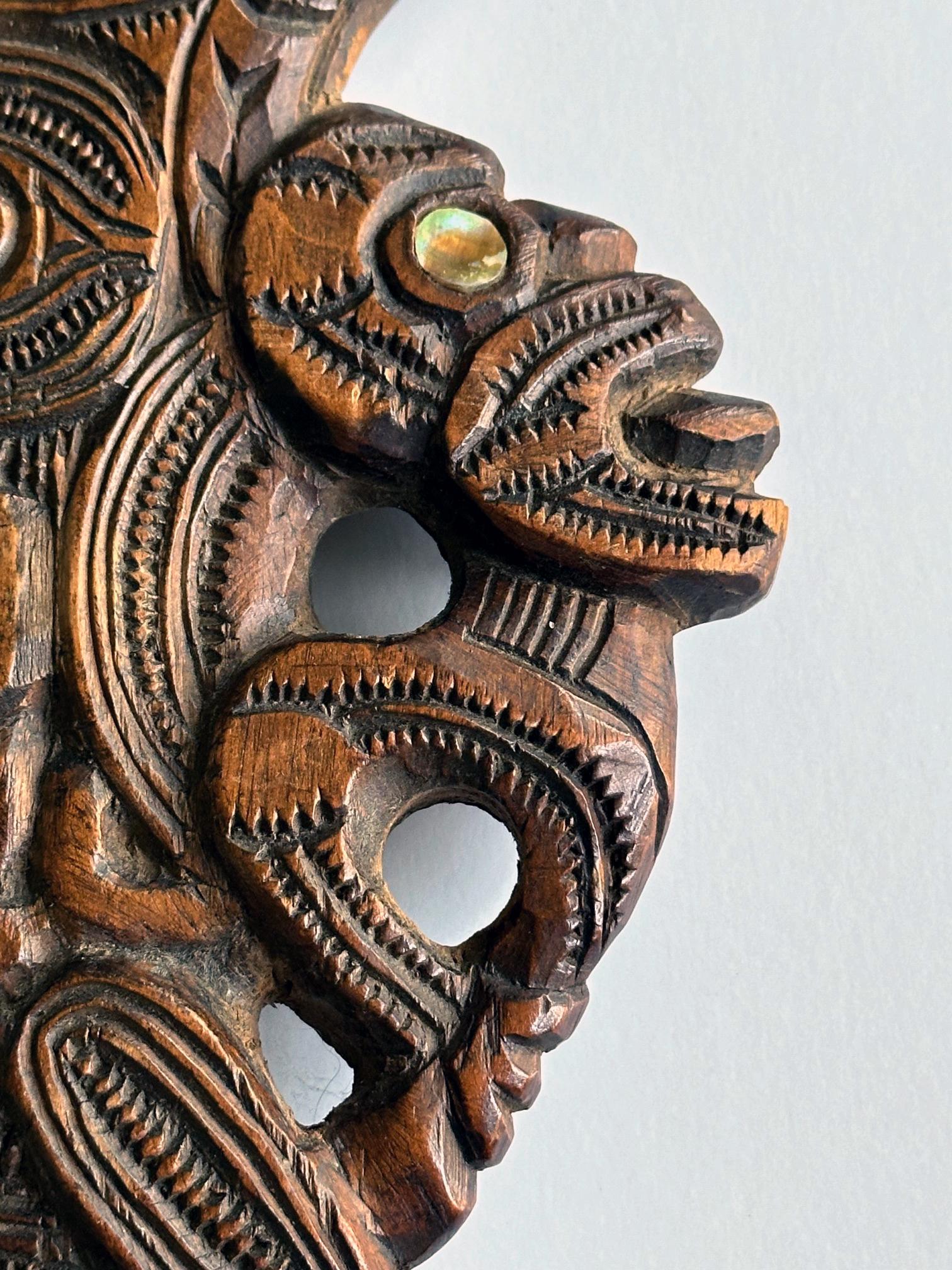 Carved Wood Māori Wahaika Club New Zeland For Sale 8