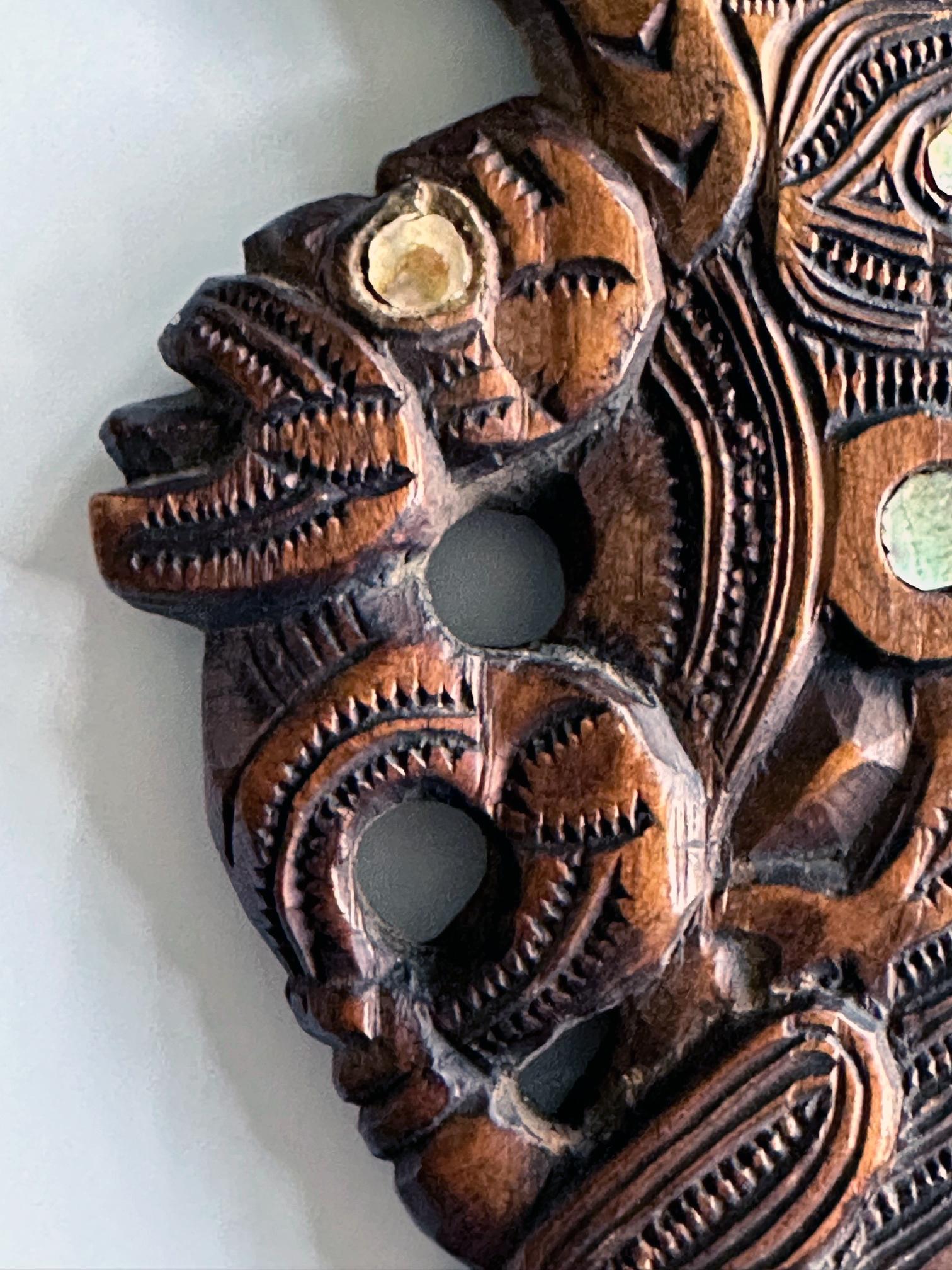 Carved Wood Māori Wahaika Club New Zeland For Sale 9