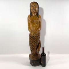 Sirena de Madera Tallada