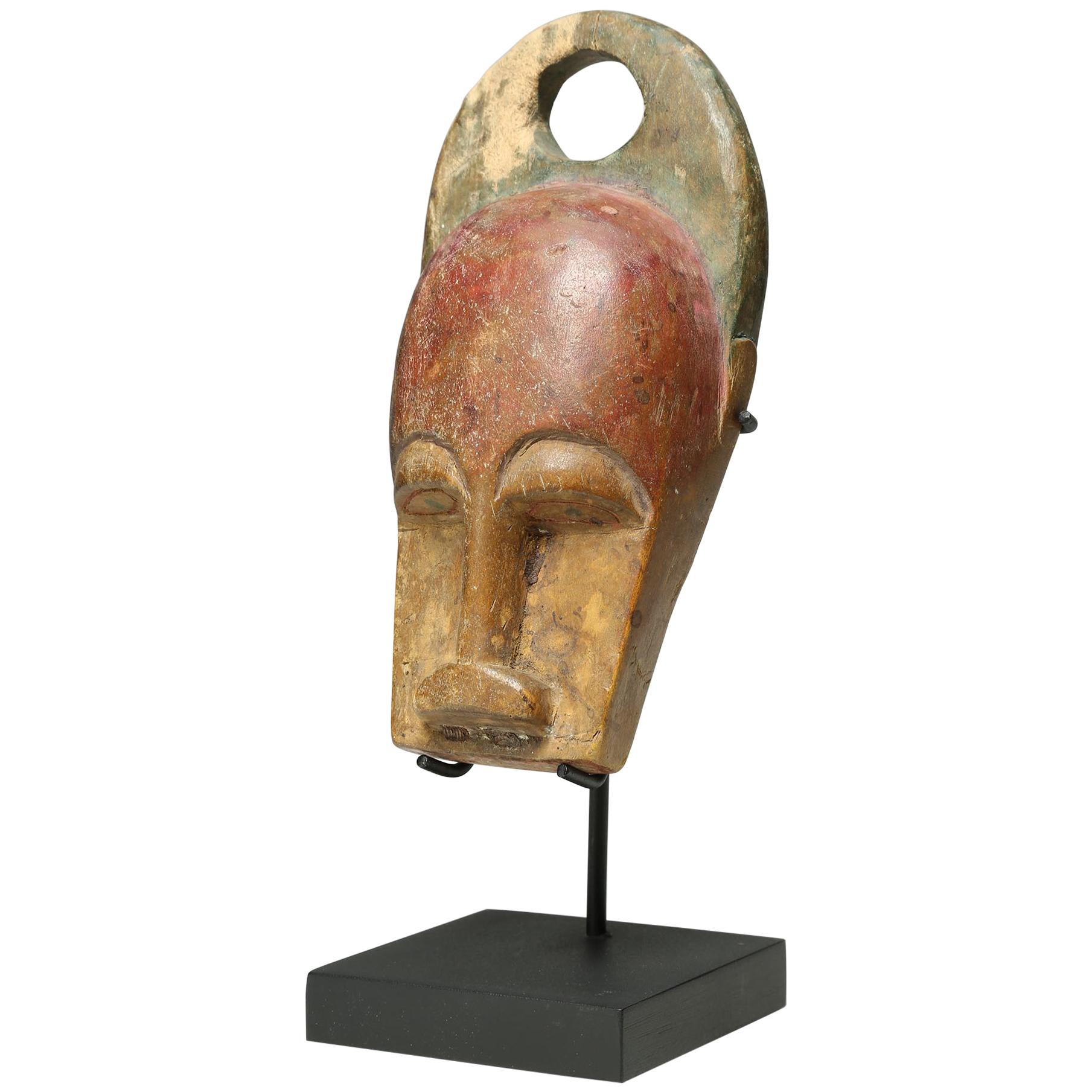 Support miniature en bois sculpté pour masque de vache Baule Bush, côte ivoire, début du 20e siècle