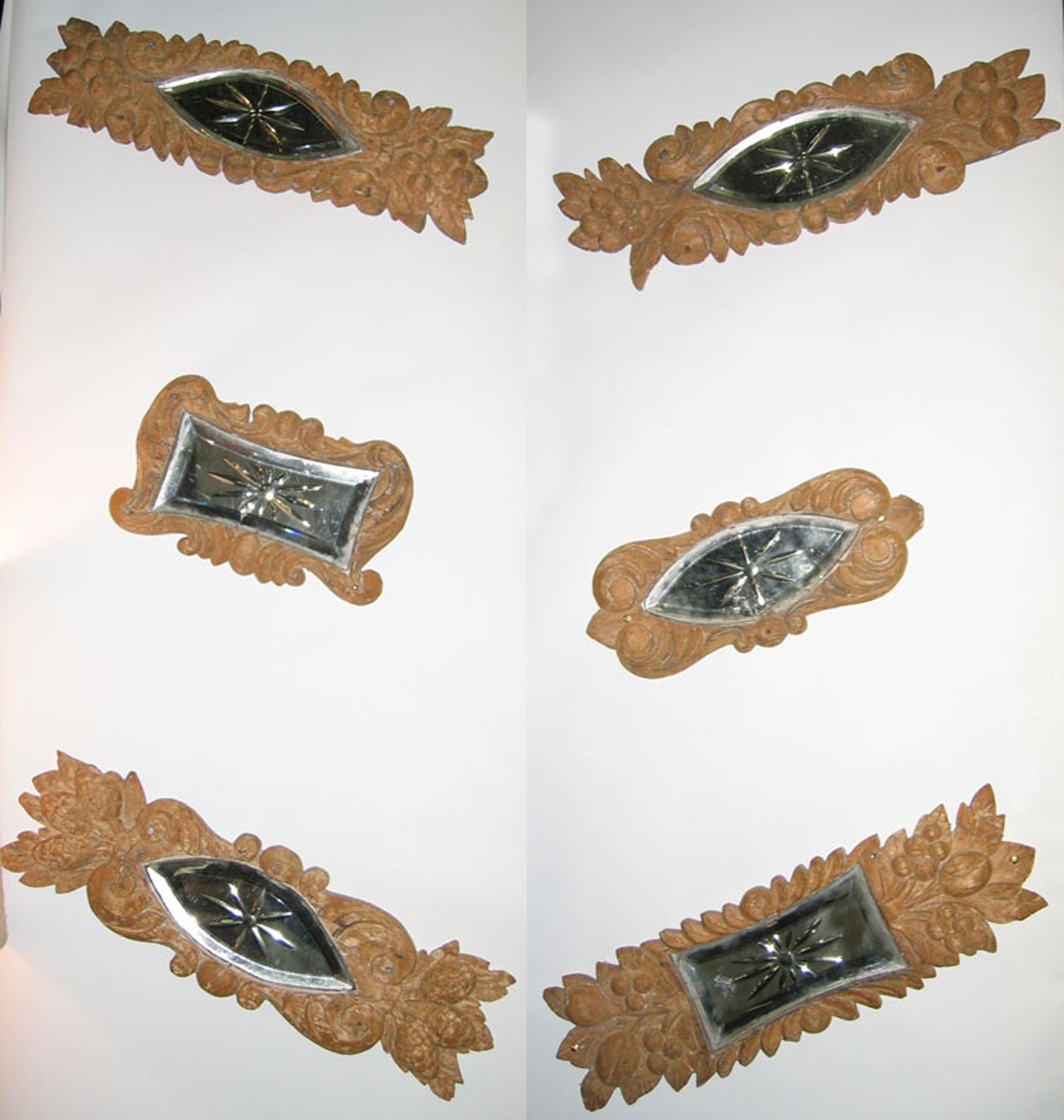 Architektonische Ornament-Skulptur aus geschnitztem Holz, 8 Teile, frühes 20. Jahrhundert im Angebot 6