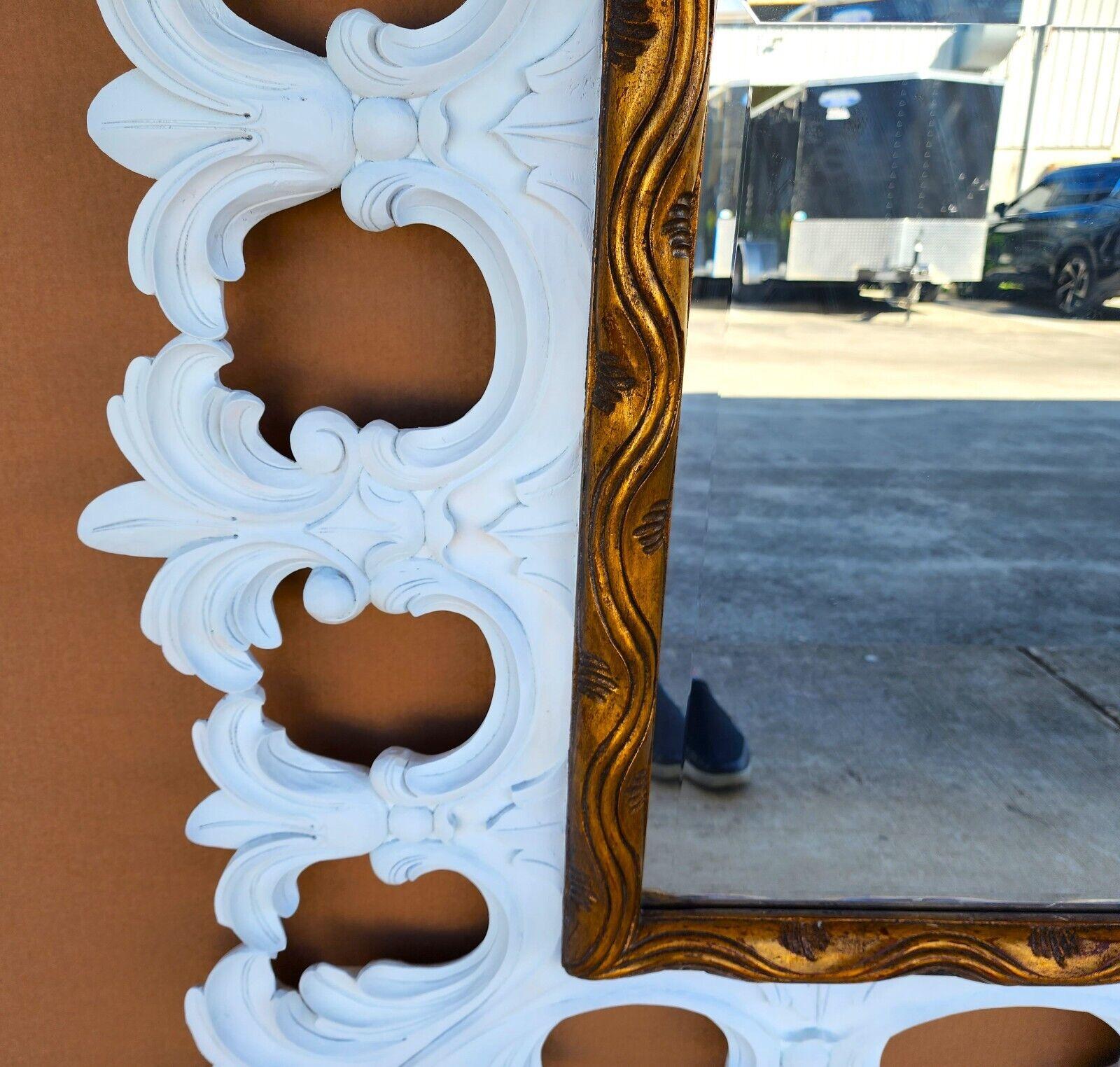 Carved Wood Mirror by Harrison & Gil For Sale 6