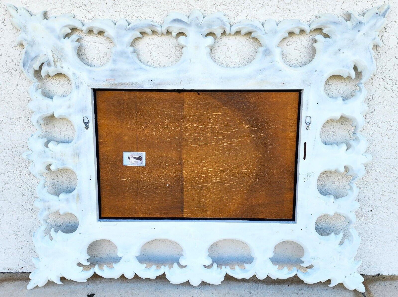 Carved Wood Mirror by Harrison & Gil For Sale 8