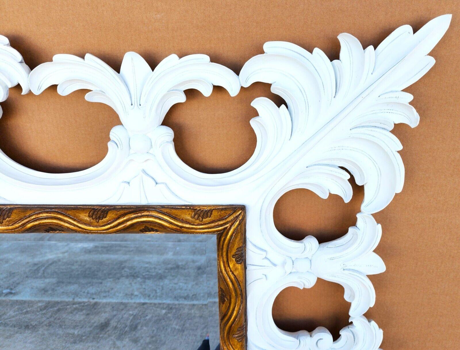 Carved Wood Mirror by Harrison & Gil For Sale 1