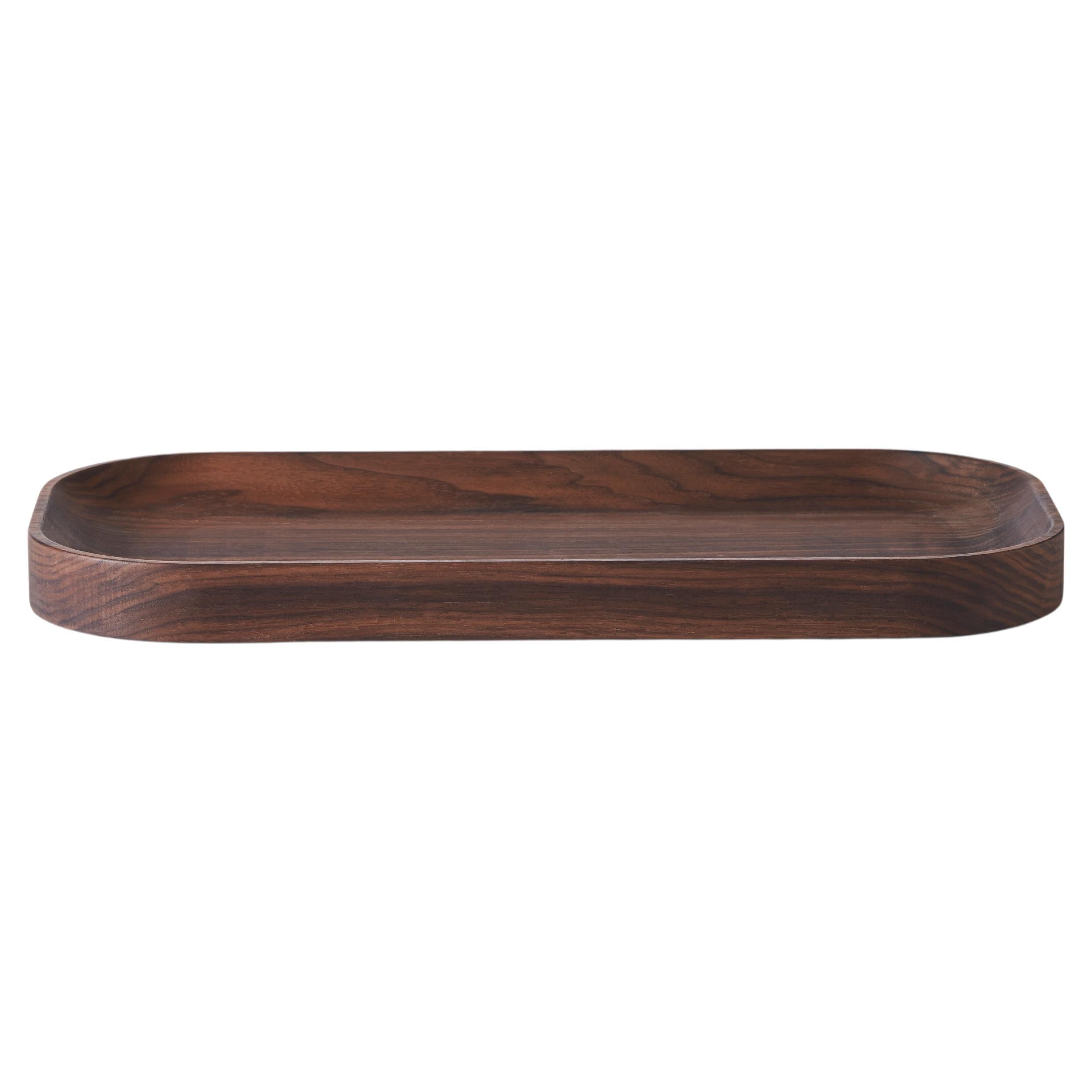 Carved Wood Oval Tray by Warm Nordic