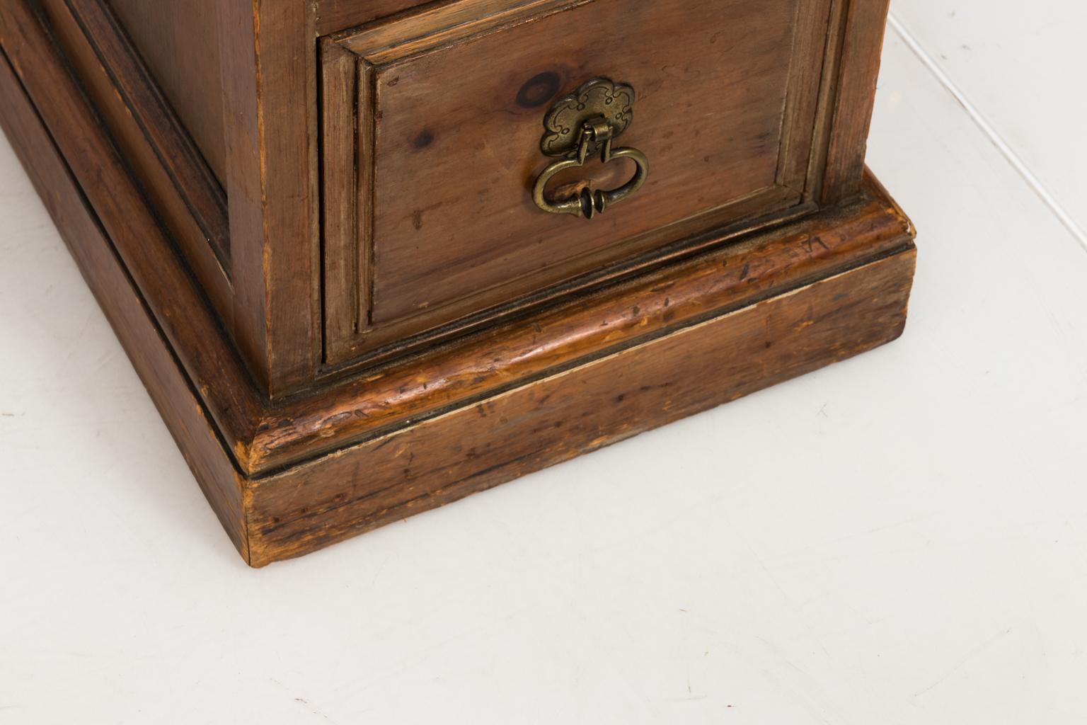 20th Century Carved Wood Partner's Desk