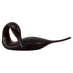 Coda di fiume in legno intagliato di Guy Taplin (nato nel 1939)