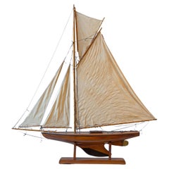 Carved wood racing Yawl