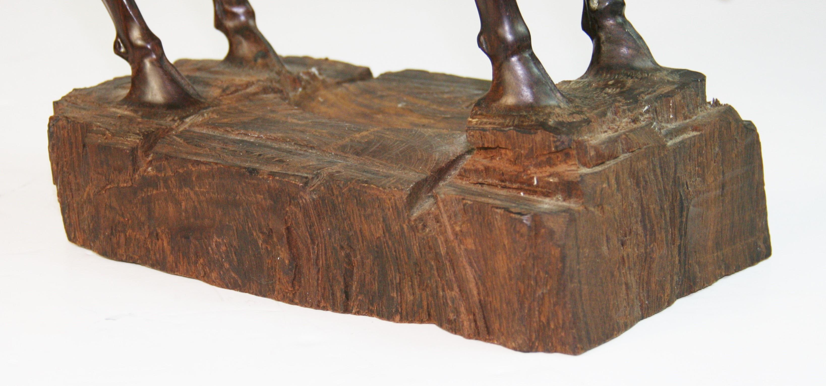 Escultura de carnero de madera tallada Madera dura en venta