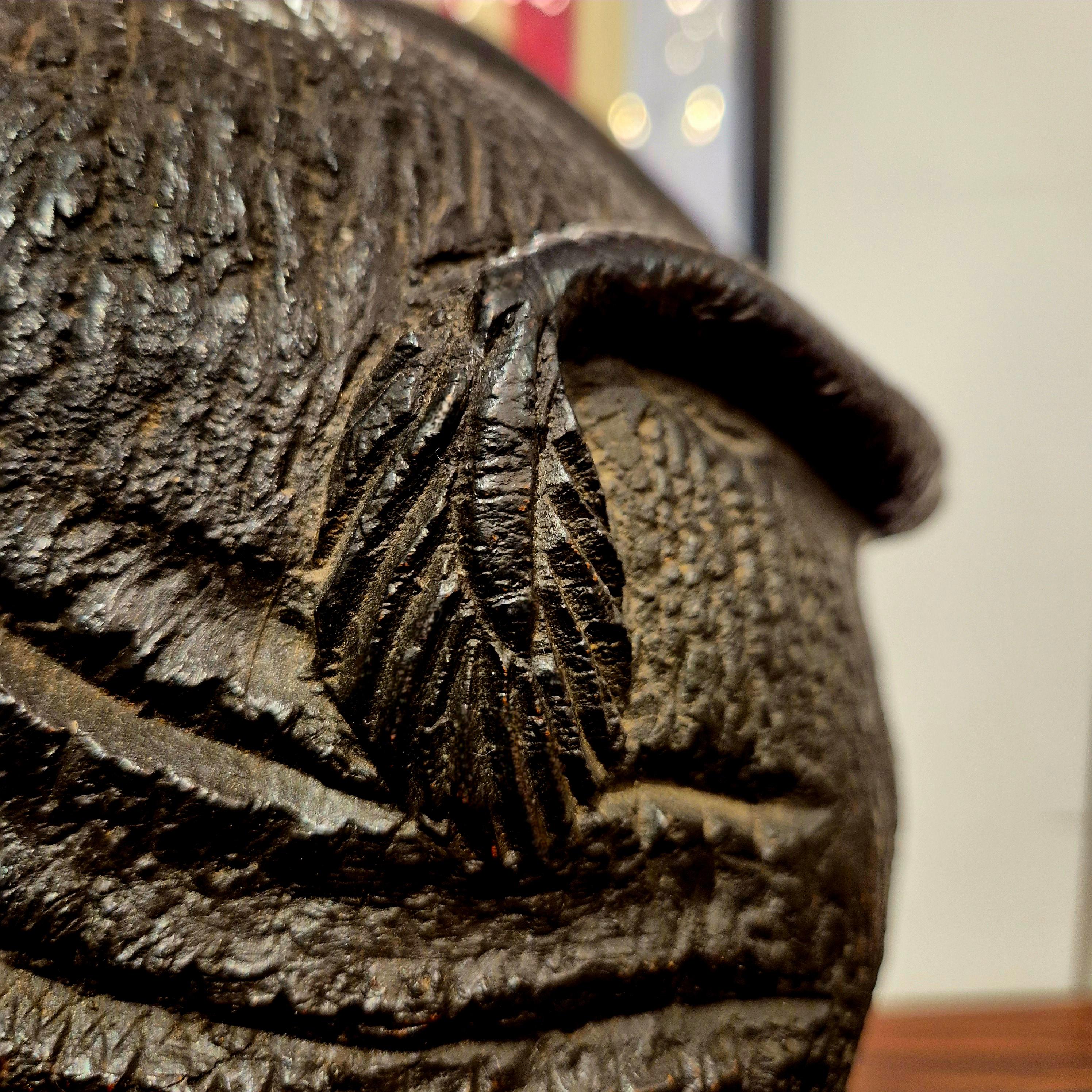 Carved wood rhinoceros, Circa 1950 For Sale 6
