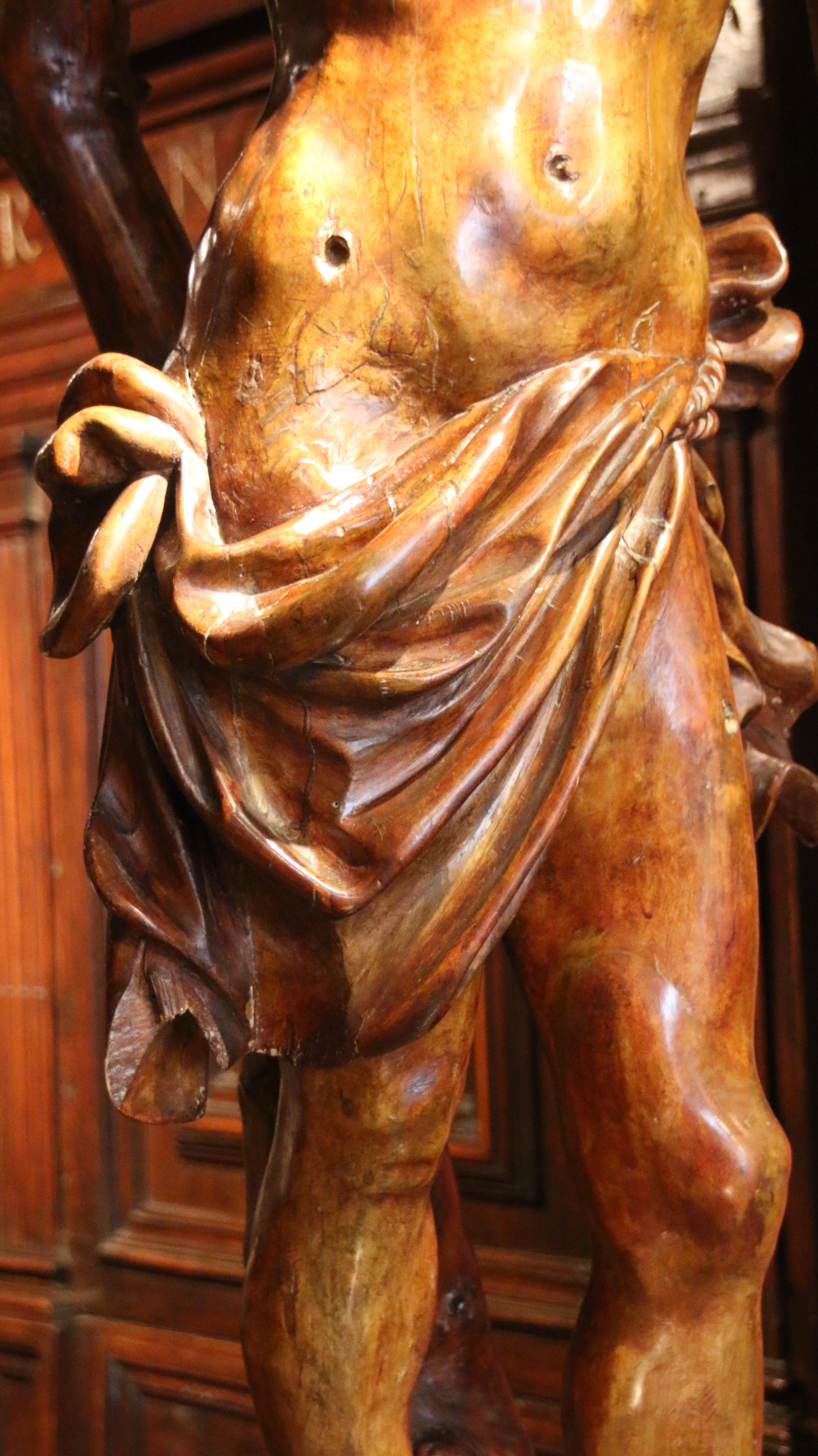 Carved Wood Saint Sebastien, Southern Germany, c. 1510-1520 in vendita 3