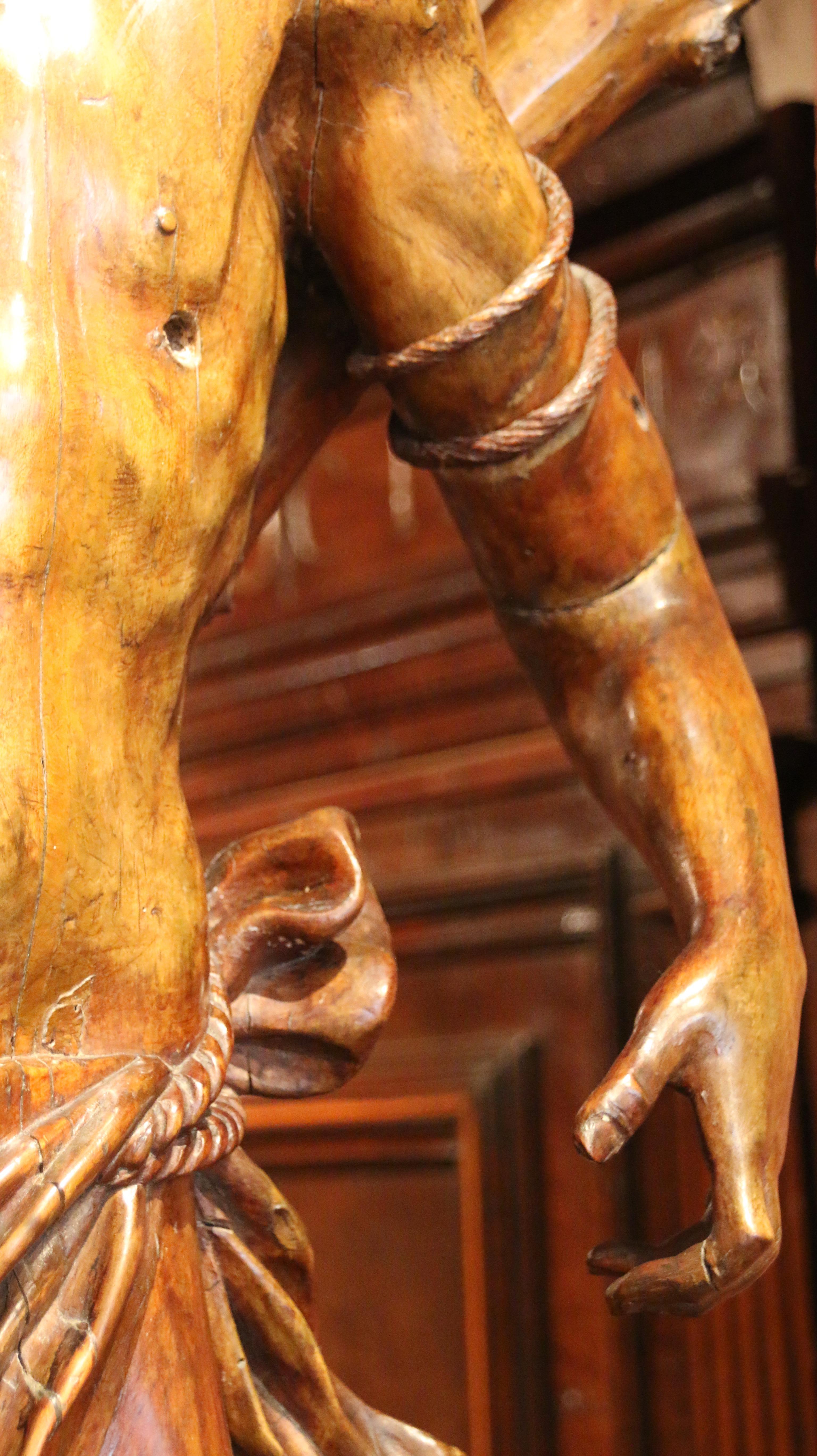 Carved Wood Saint Sebastien, Southern Germany, c. 1510-1520 in vendita 4