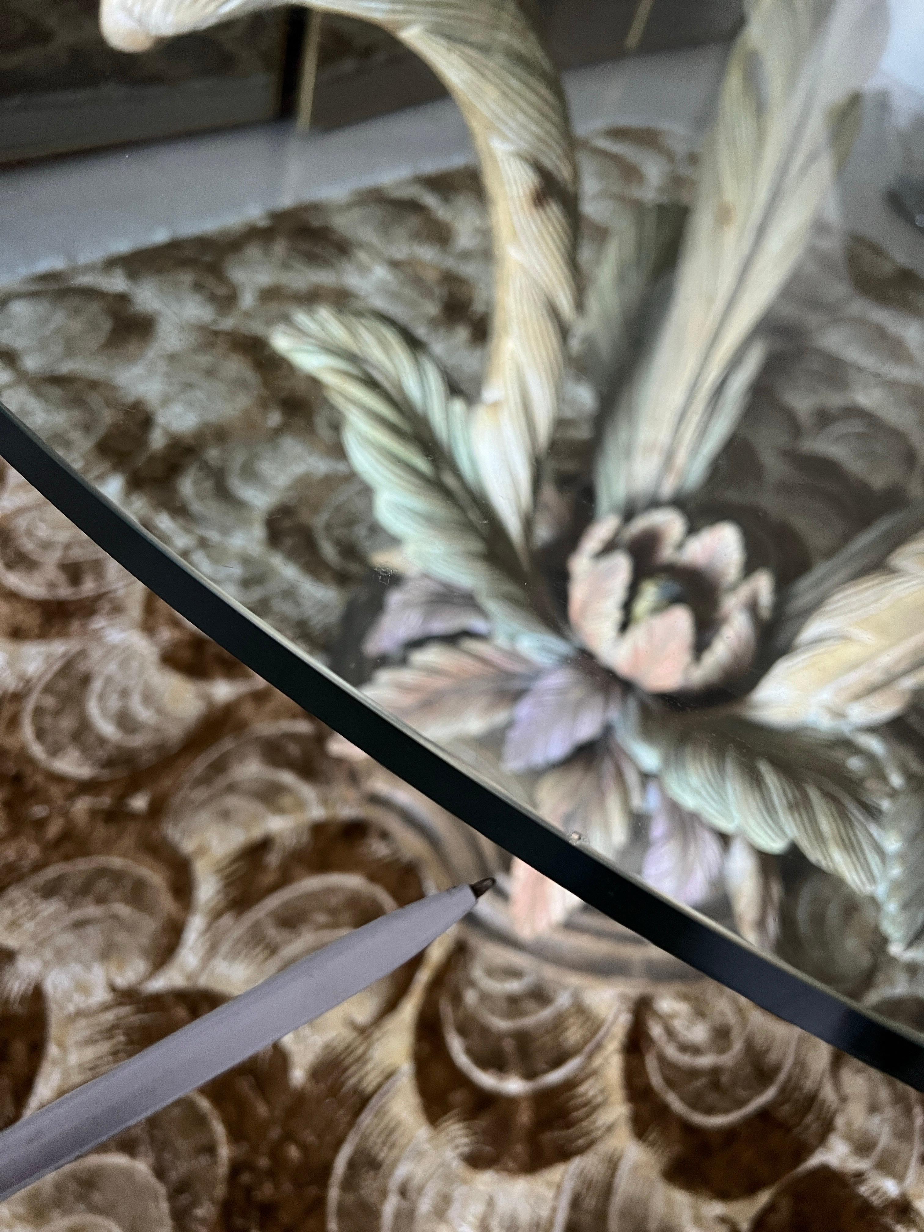 Table de salle à manger sculpturale à motif de fleurs, Italie, 1970 en vente 7