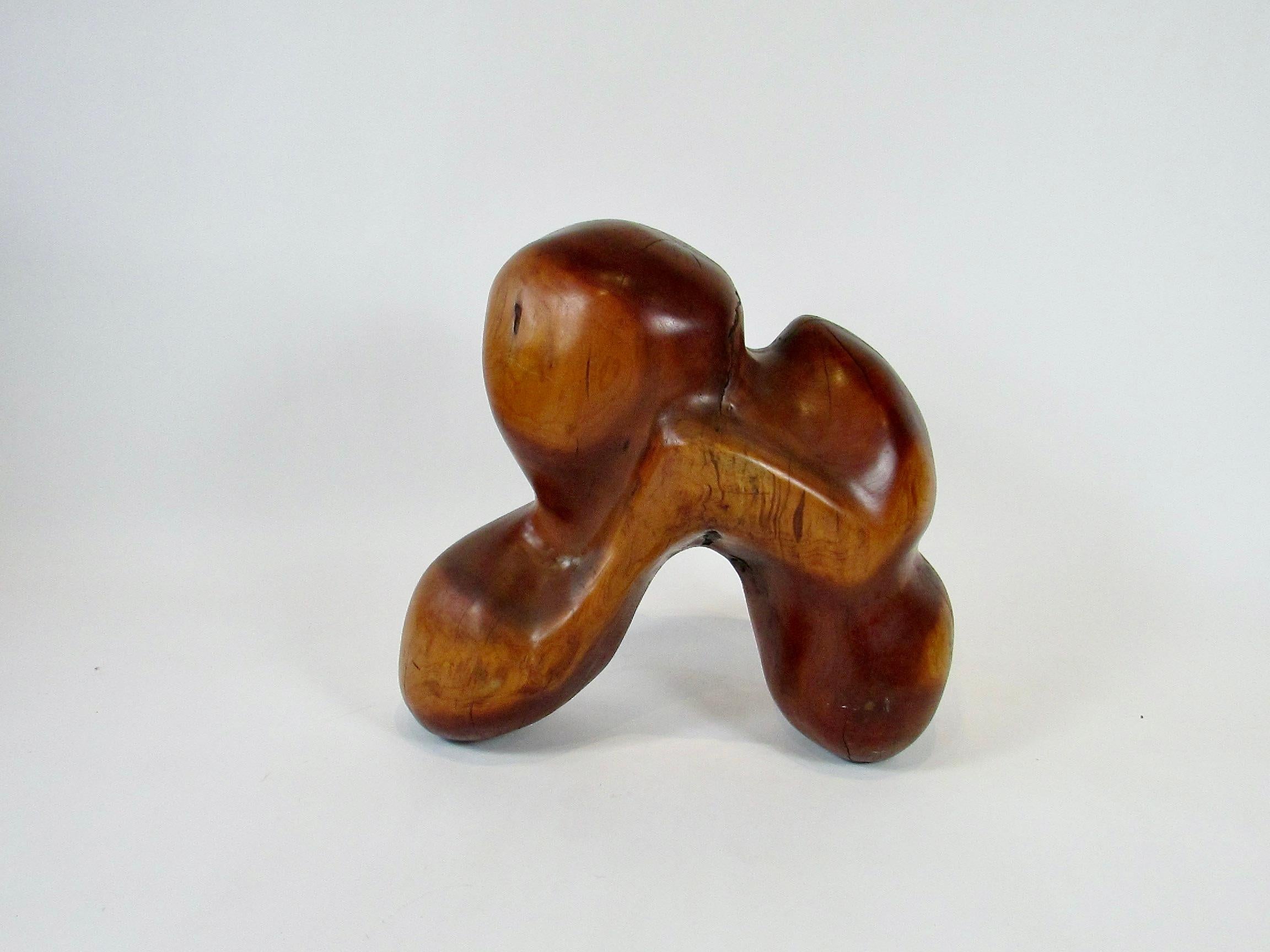Carved wood sculpture abstract organic form of a horse  For Sale 5