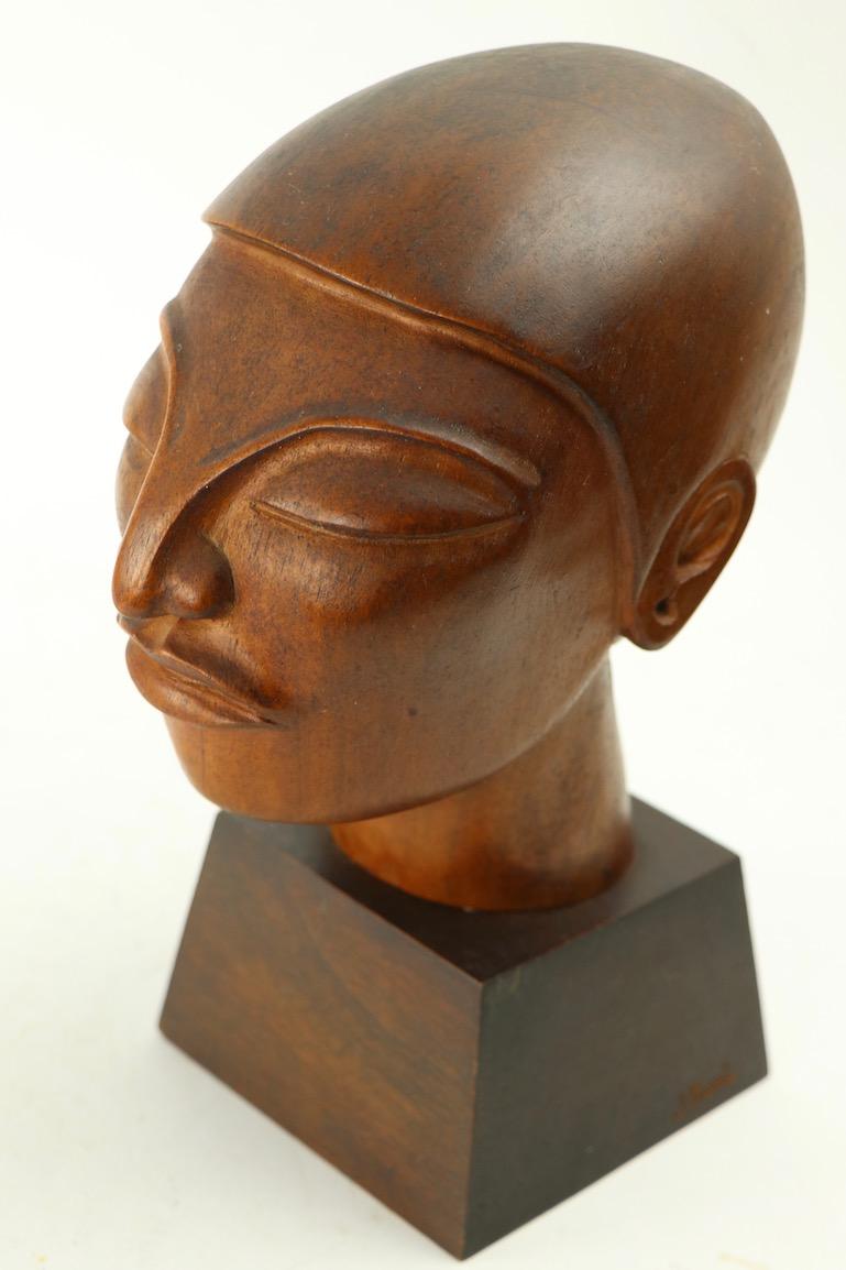 Carved Wood Sculpture by J. Pinal 2