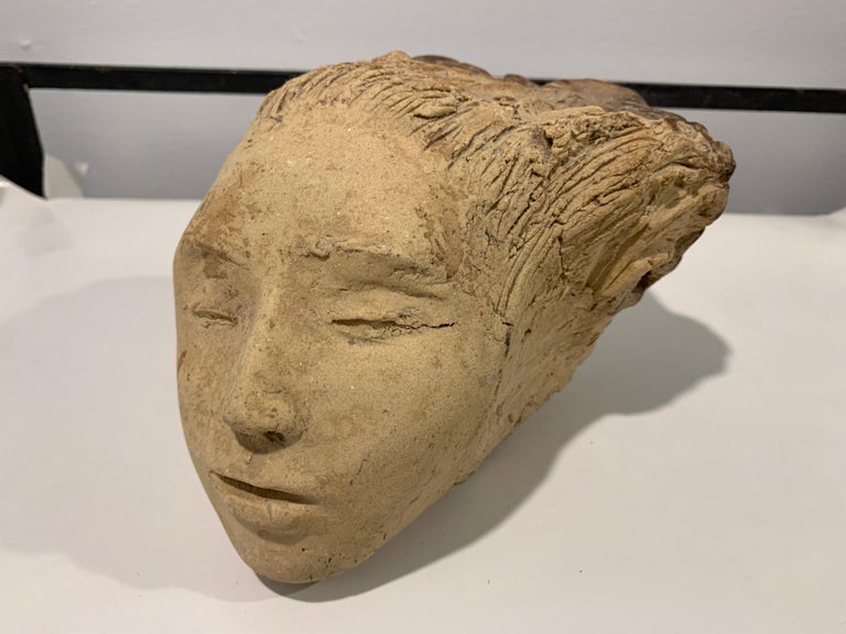 Carved Wood Sculpture of a Female Figure at 1stDibs