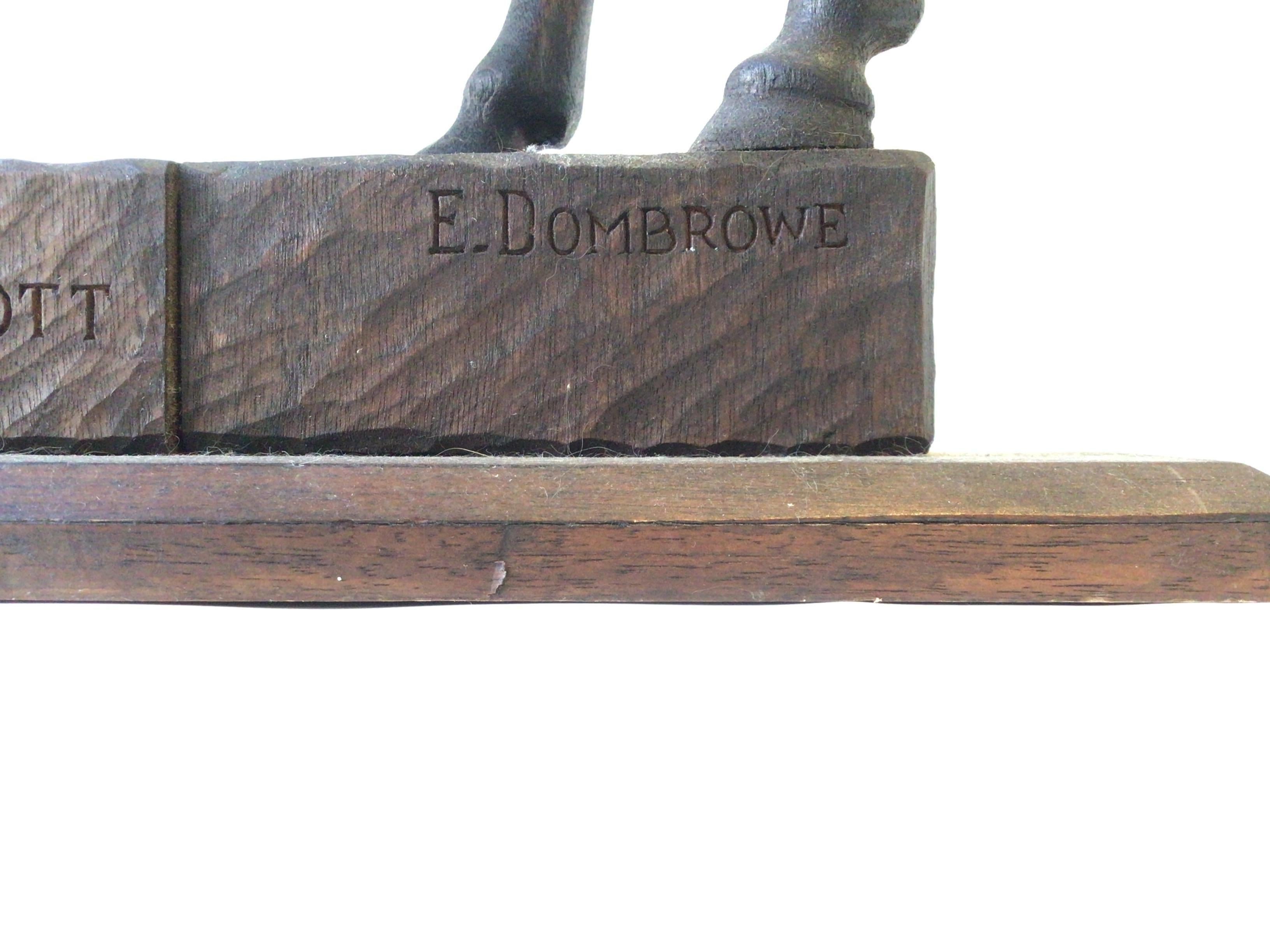 Carved Wood Sculpture Of Juan Carlos Harriott On His Polo Pony, By E. Dombrowe For Sale 7