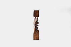 Exquisite Wooden Standing Totem Still Stand No35 by NONO, Joel Escalona Art