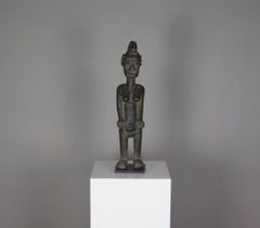 Carved Wood 'Senufo' Statue on Stand