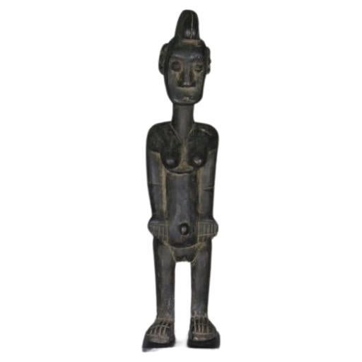 Carved Wood 'Senufo' Statue on Stand For Sale