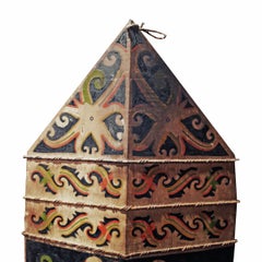 Carved Wood Shield from Borneo, Mid-20th Century