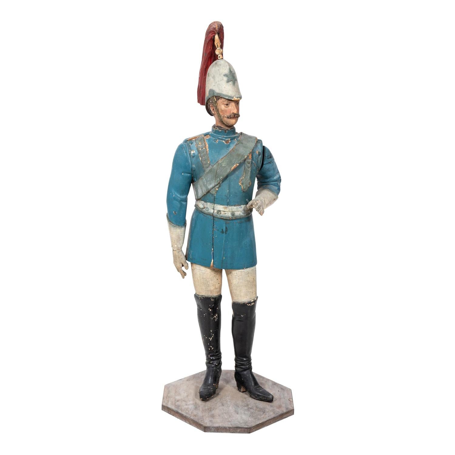 Carved Wood Soldier Figure