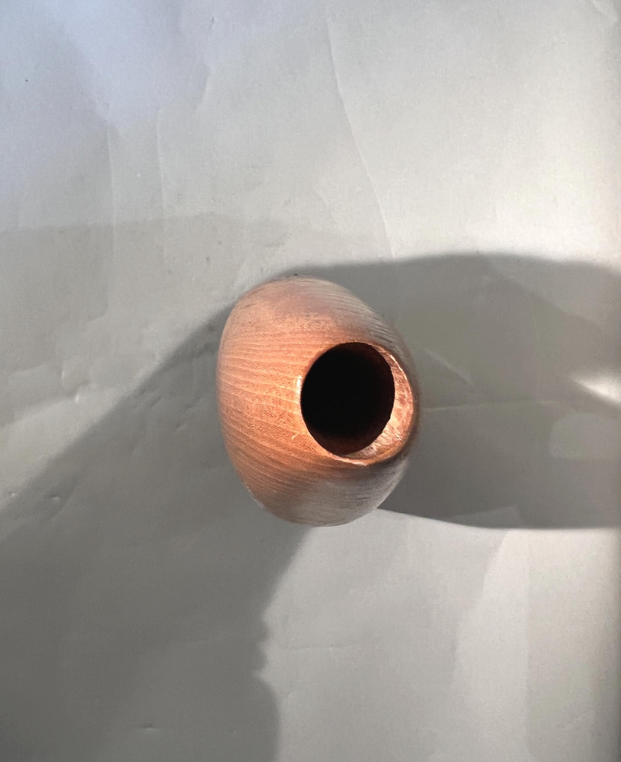 Wood Carved wood soliflore vase, France, circa 1960 For Sale