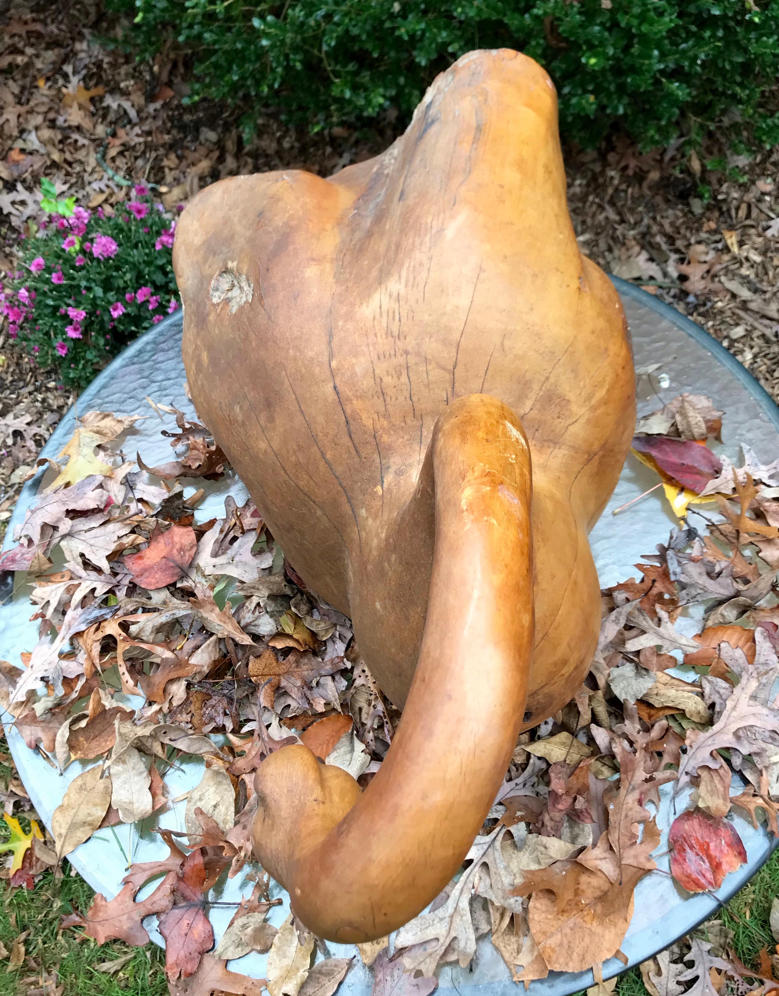 20th Century Carved Wood Swan For Sale