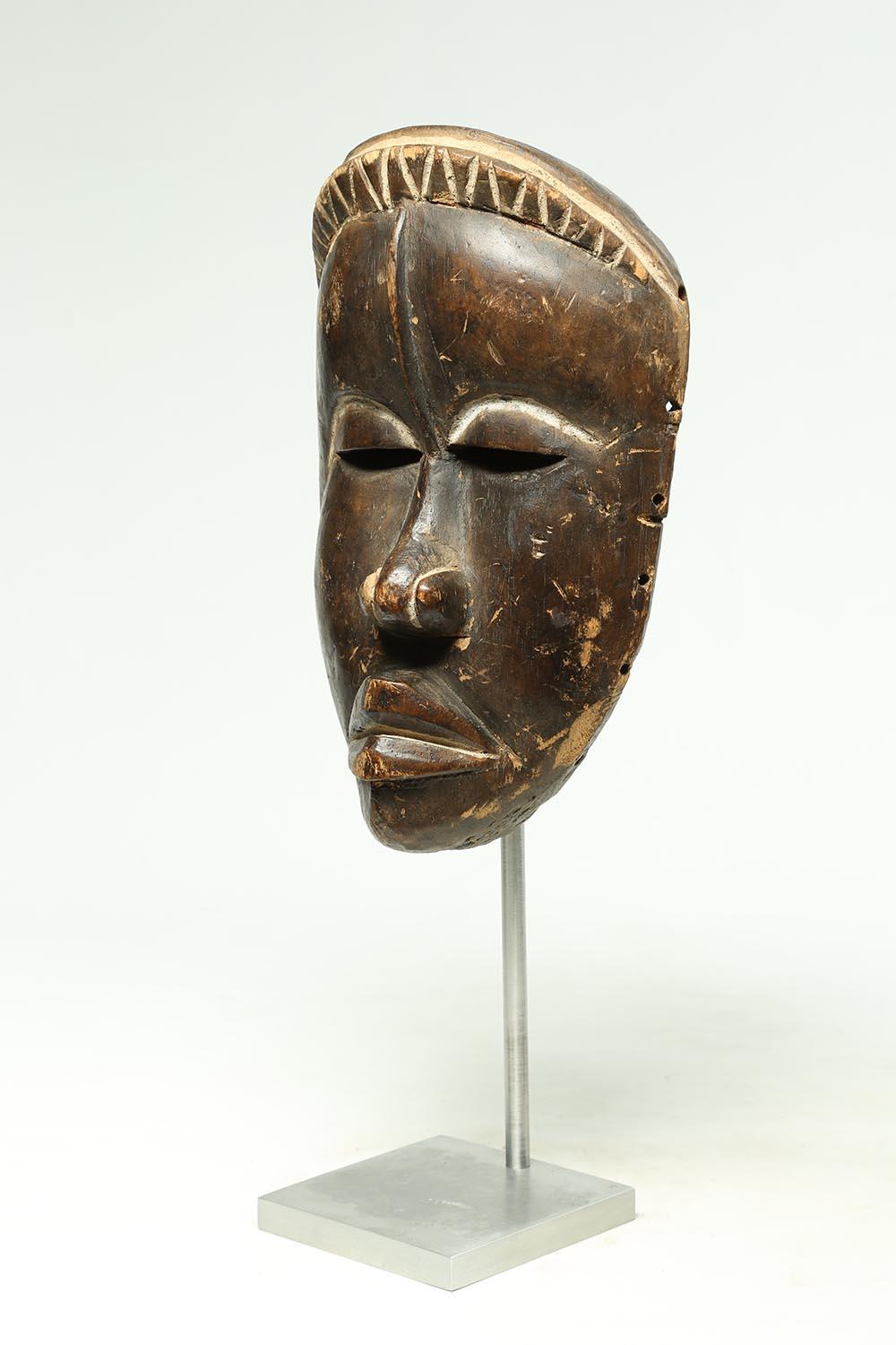 Ivorian Carved Wood Tribal Dan Mask