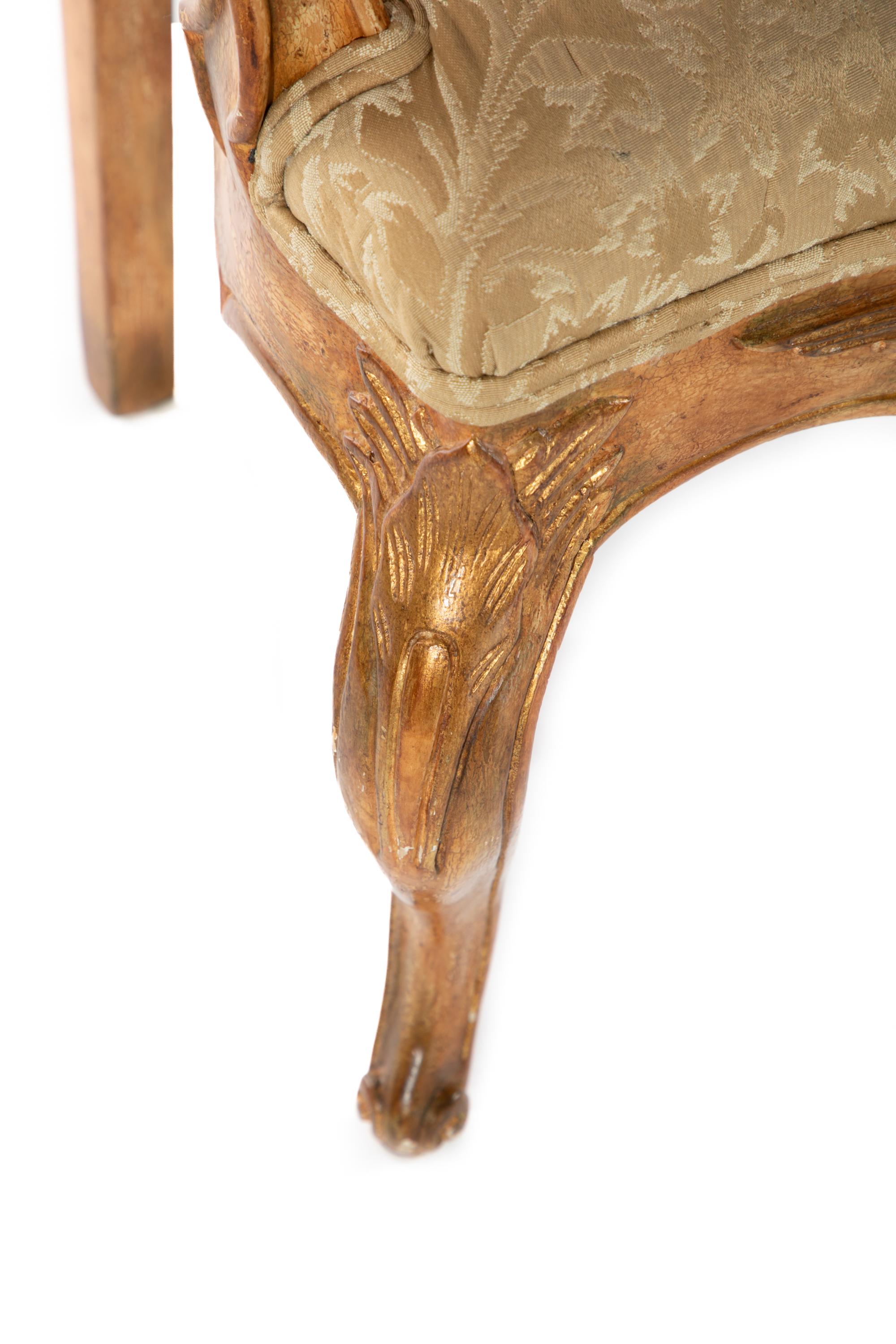 Carved Wood Venetian Style Arm Chair In Good Condition For Sale In Dallas, TX