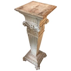 Carved Wood Victorian Pedestal