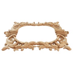 Carved Wood Wall Mirror Frame from Oak or Beech