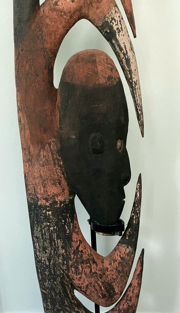 Tribal Carved Wood Yipwon Figure from Papua New Guinea For Sale